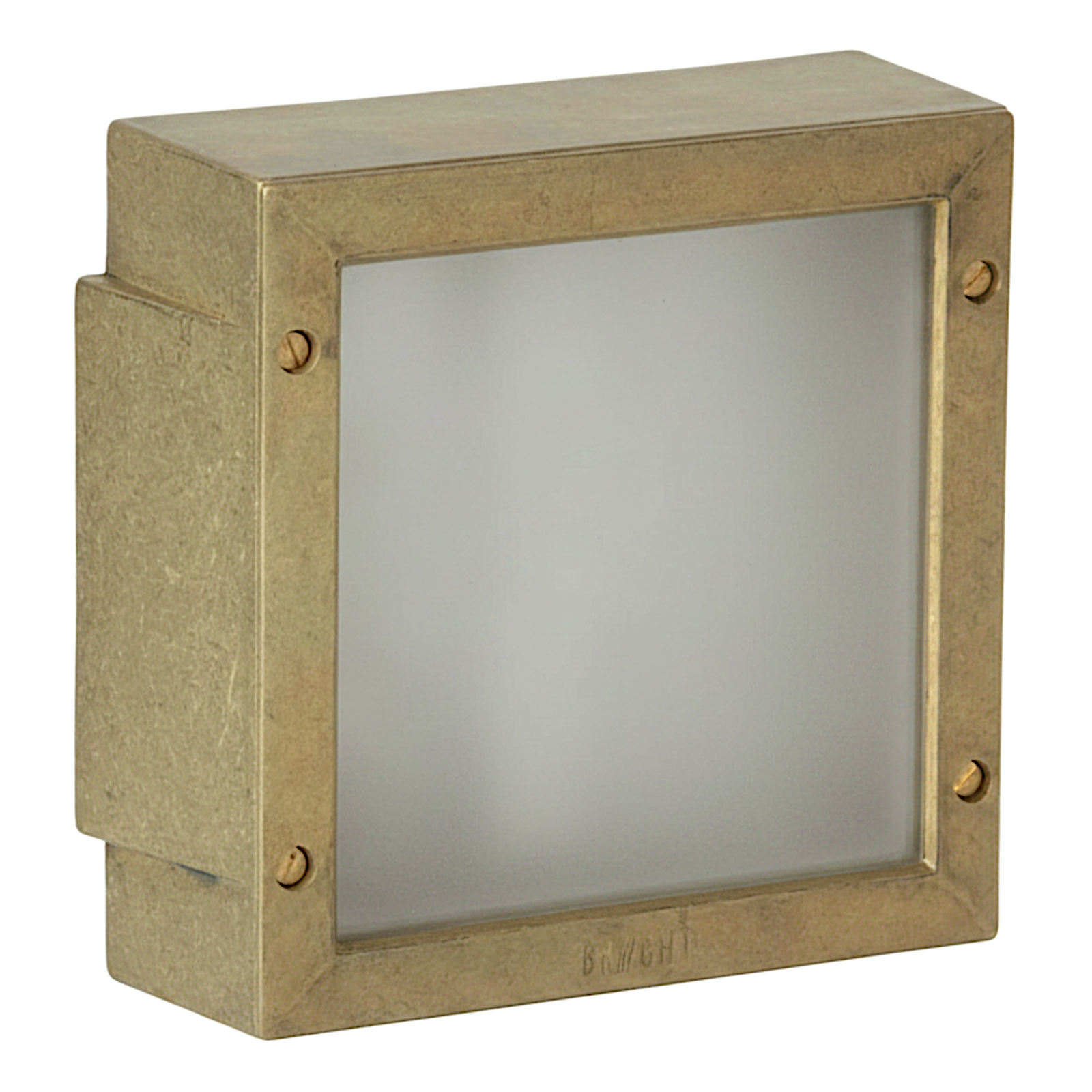 Weatherproof Greek Outdoor Flush Mount Wall Light Varius 1, Made of Brass
