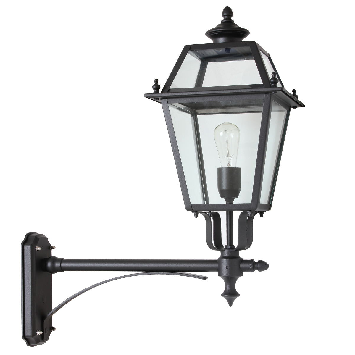 Große Wandleuchte aus Edelstahl für außen Große Wandleuchte aus Edelstahl für außen