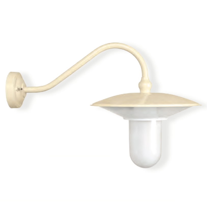Wall Lamp for Outdoor Use with Swan Neck Bracket