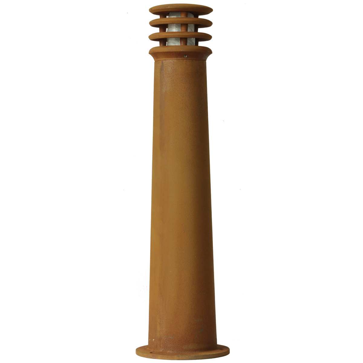 Rostige Pollerleuchte RUSTY aus Schmiedeeisen (Höhe 40 / 70 cm) Rostige Pollerleuchte RUSTY aus Schmiedeeisen (Höhe 40 / 70 cm)