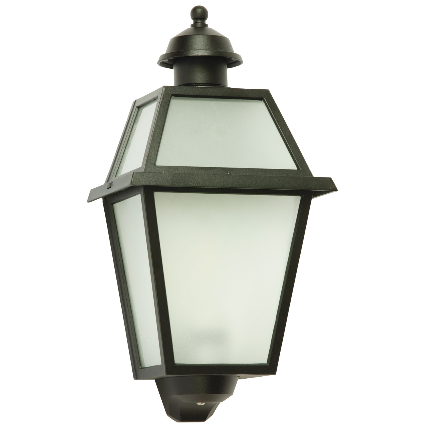 Flat outdoor wall light: Italian half-lantern