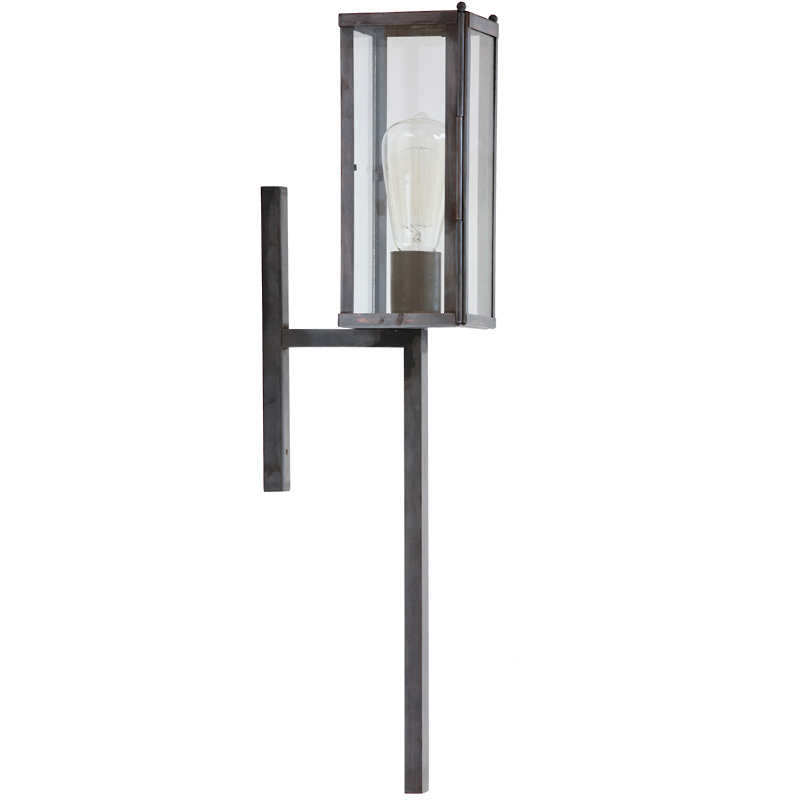 Original Art Déco Outdoor Torch Sconce Vitrine