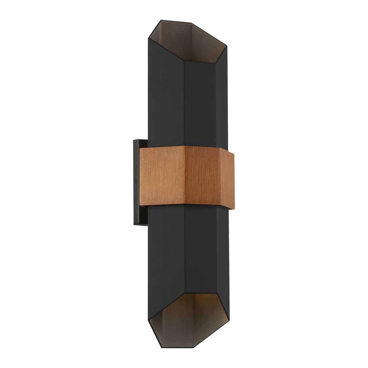 Großer sechseckiger Up-and-Down-Strahler, 52 cm