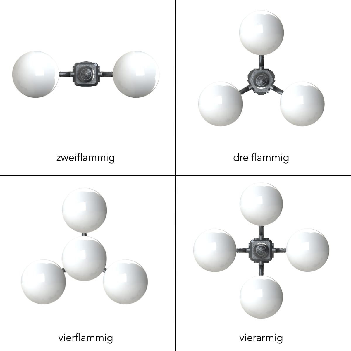 Bild 6: Die Leuchte kann auf Wunsch auch drei- oder vierflammig gefertigt werden – bitte fragen Sie an. Straßenlaterne mit Zierarm S2P3.T22.63TL: Die Leuchte kann auf Wunsch auch drei- oder vierflammig gefertigt werden – bitte fragen Sie an.