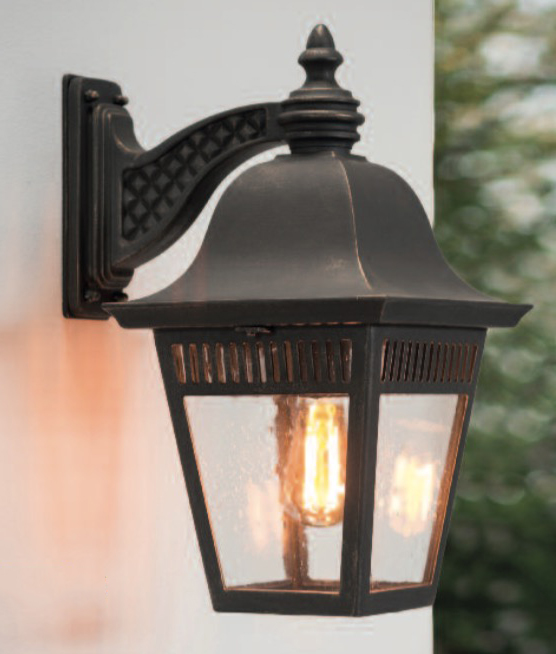 Handcrafted German Outdoor Wall Lantern with Short Arm 3641 Handcrafted German Outdoor Wall Lantern with Short Arm 3641