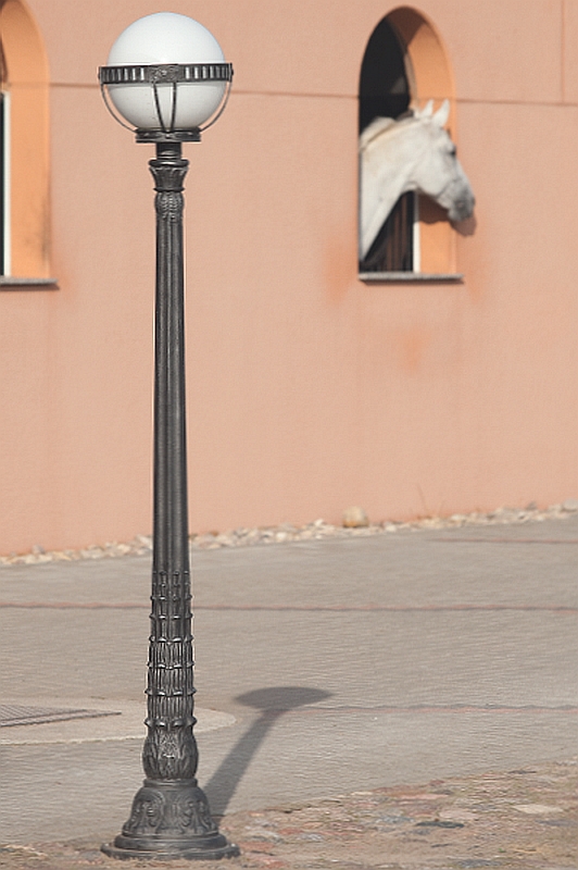 Hand-Forged Art Nouveau Post Light AL 6605 Hand-Forged Art Nouveau Post Light AL 6605