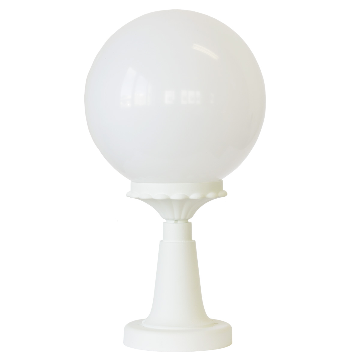 Kugellampe für außen mit kurzem Sockel Kugellampe für außen mit kurzem Sockel
