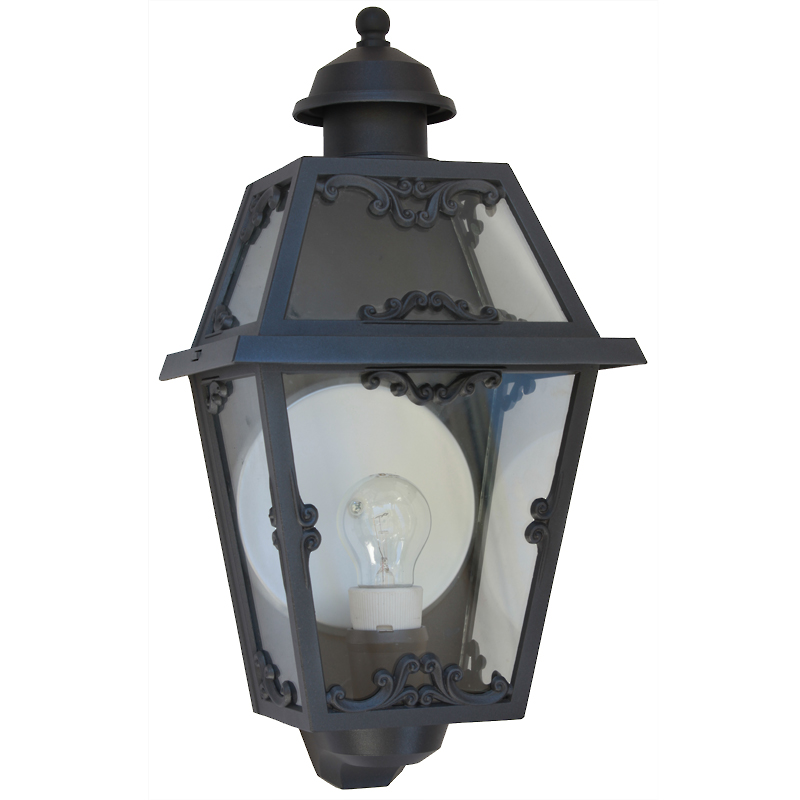 Flache Wandleuchte mit Jugendstil-Dekor Flache Wandleuchte mit Jugendstil-Dekor