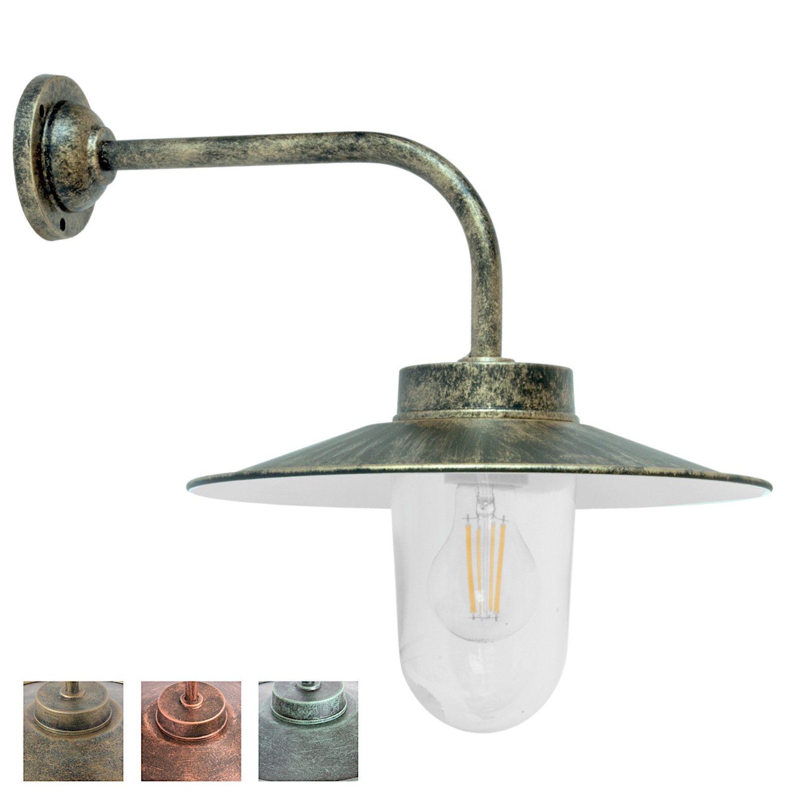 Klassische Außenleuchte in Antikfarben 38-90 Klassische Außenleuchte in Antikfarben 38-90