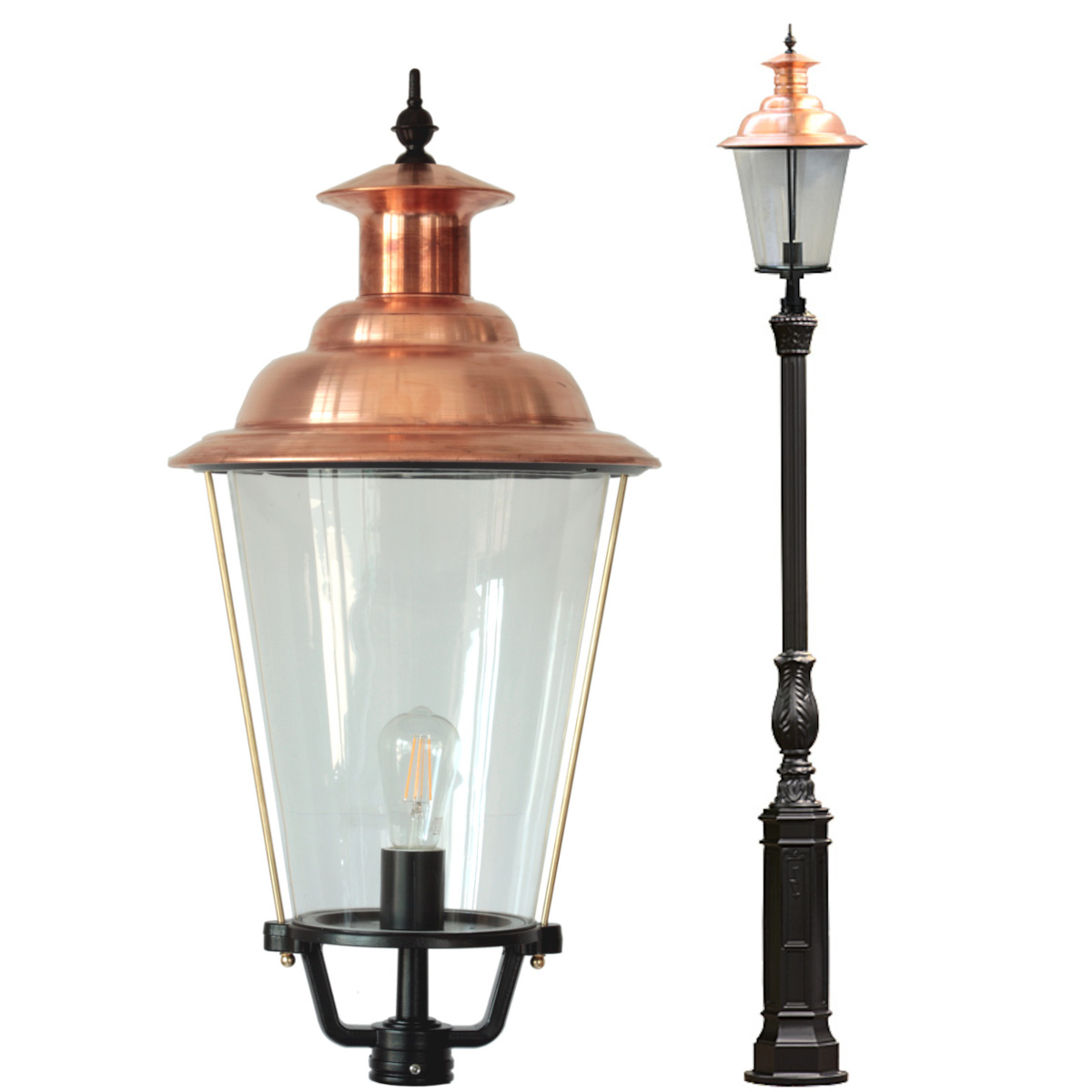 Lower Rhine Style Copper Post Light S2 KL.42