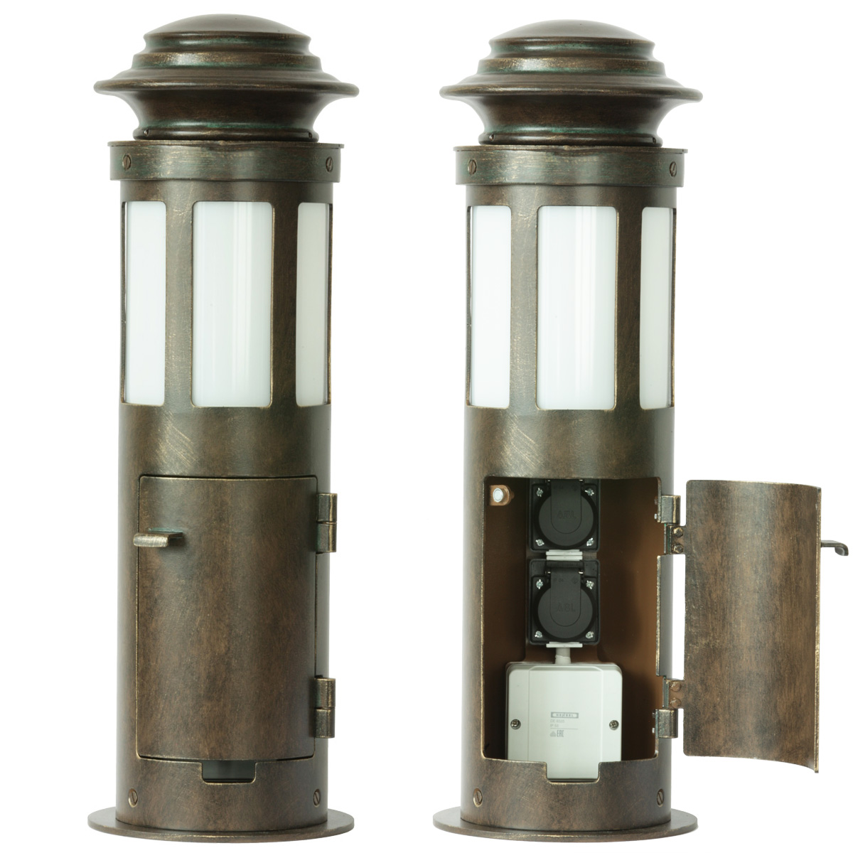 Small Wrought-Iron Bollard Light AL 6636-A