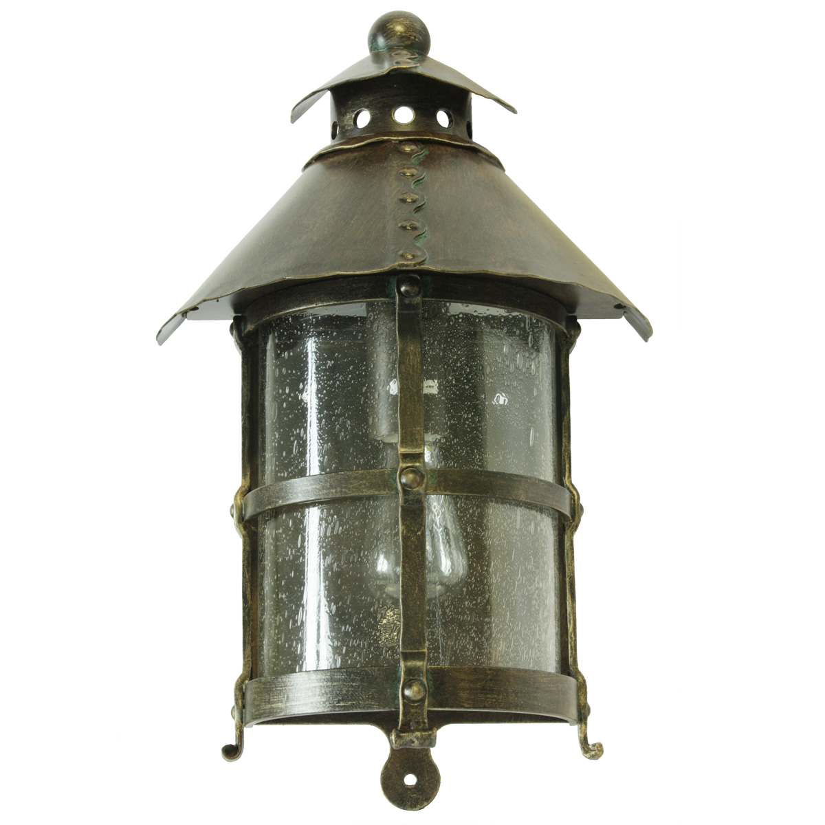 Medieval Wrought Iron Half Lantern WL 3459 Medieval Wrought Iron Half Lantern WL 3459