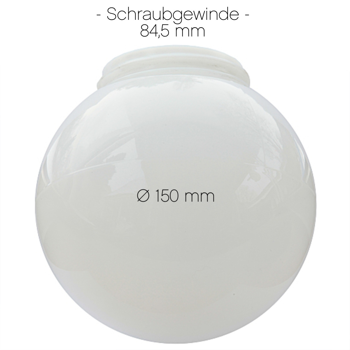 White Glass Globe for Barn and Patio Lights White Glass Globe for Barn and Patio Lights