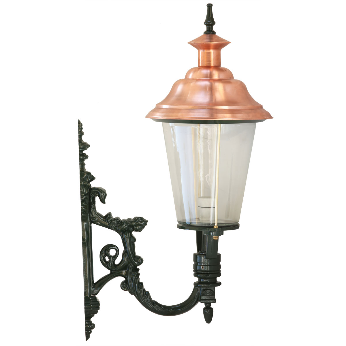 Wall Lantern Prag M 41 CU with Lower Rhein-style Copper Lantern