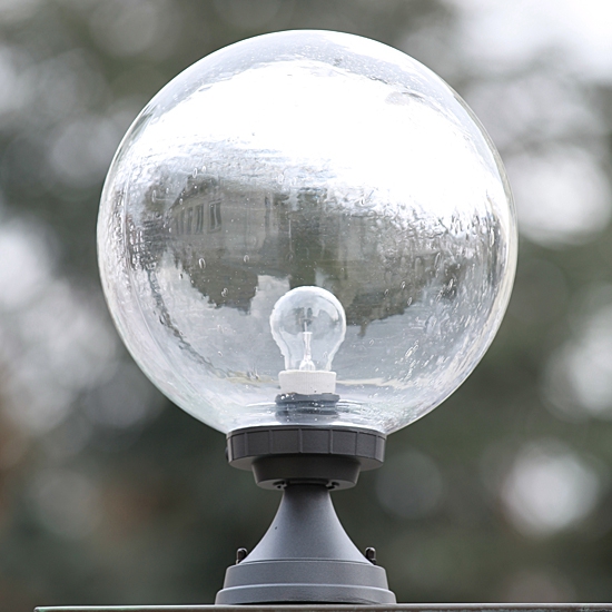 Outdoor Pedestal Light with 250 mm or 300 mm Glass Globe Outdoor Pedestal Light with 250 mm or 300 mm Glass Globe