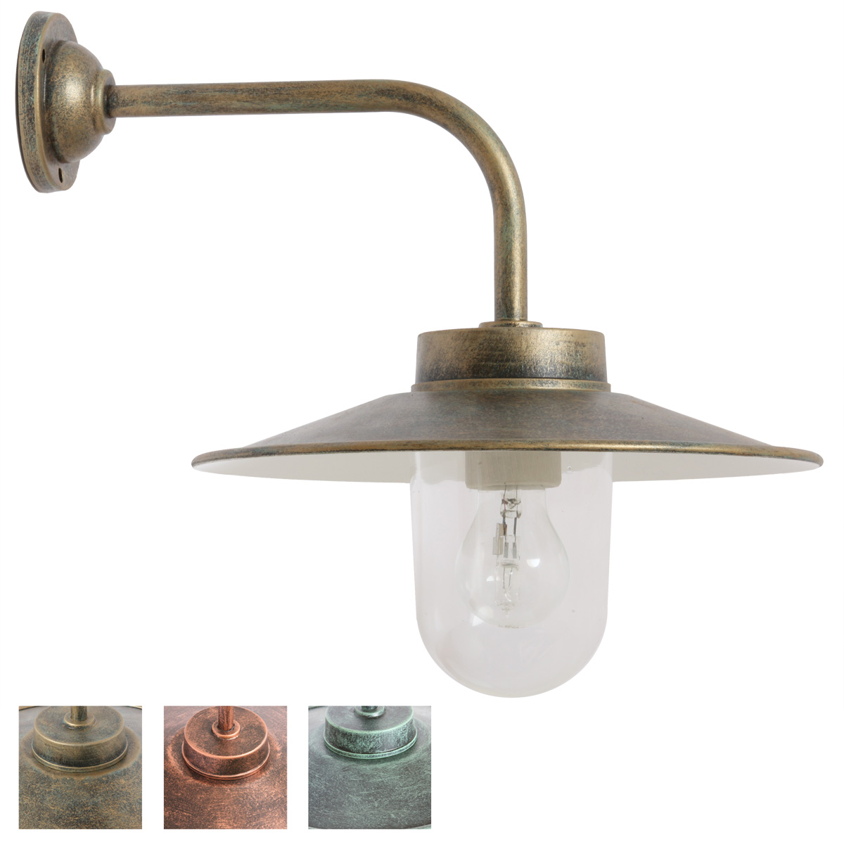 Classical Barn Lamp 38-90 in Antique Colors