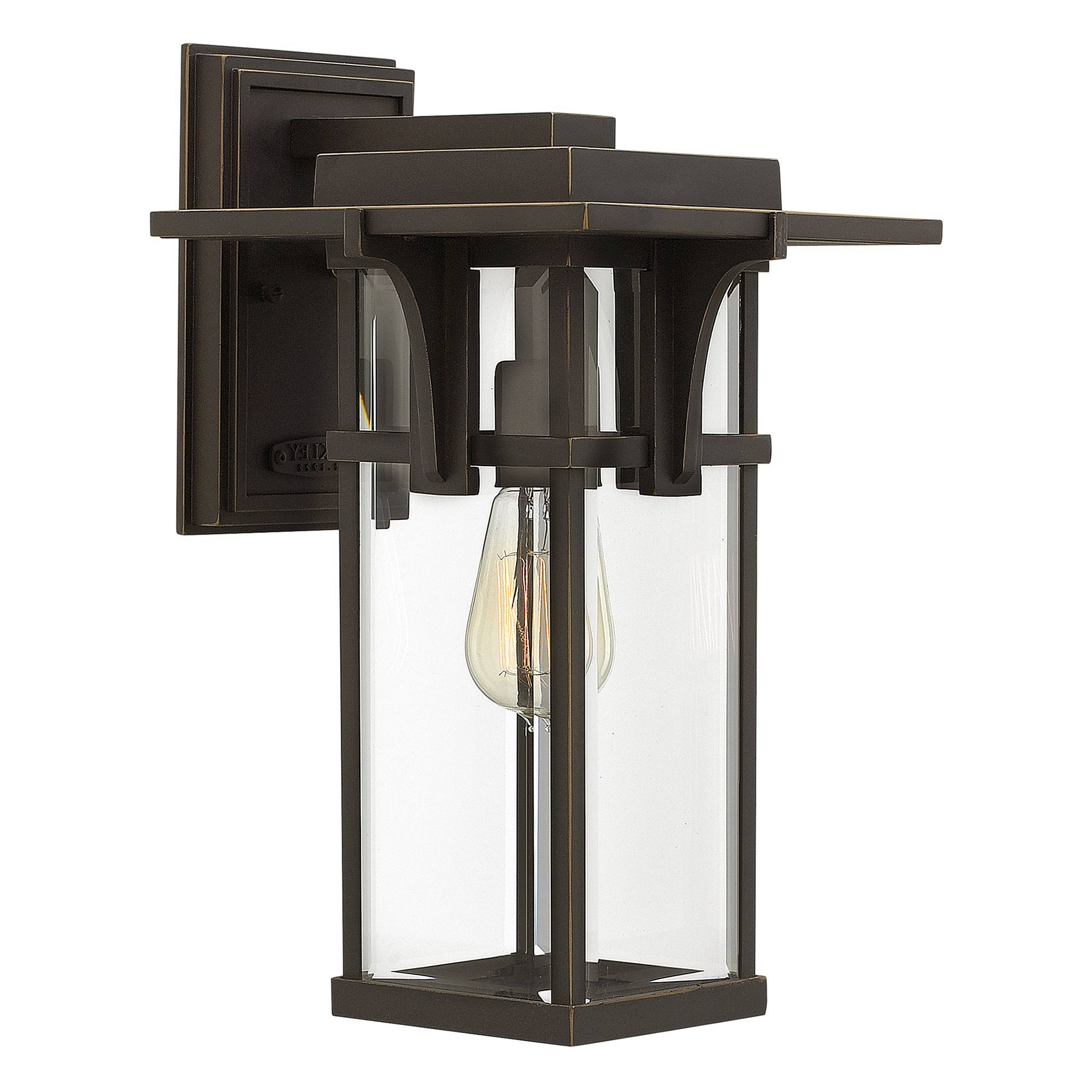 Stylish Outdoor Light in Antique Bronze, 38 cm