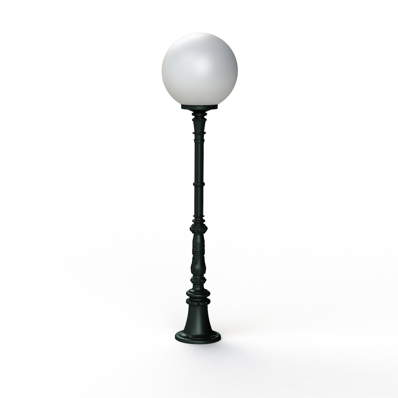 Small French Globe Post Light Moon