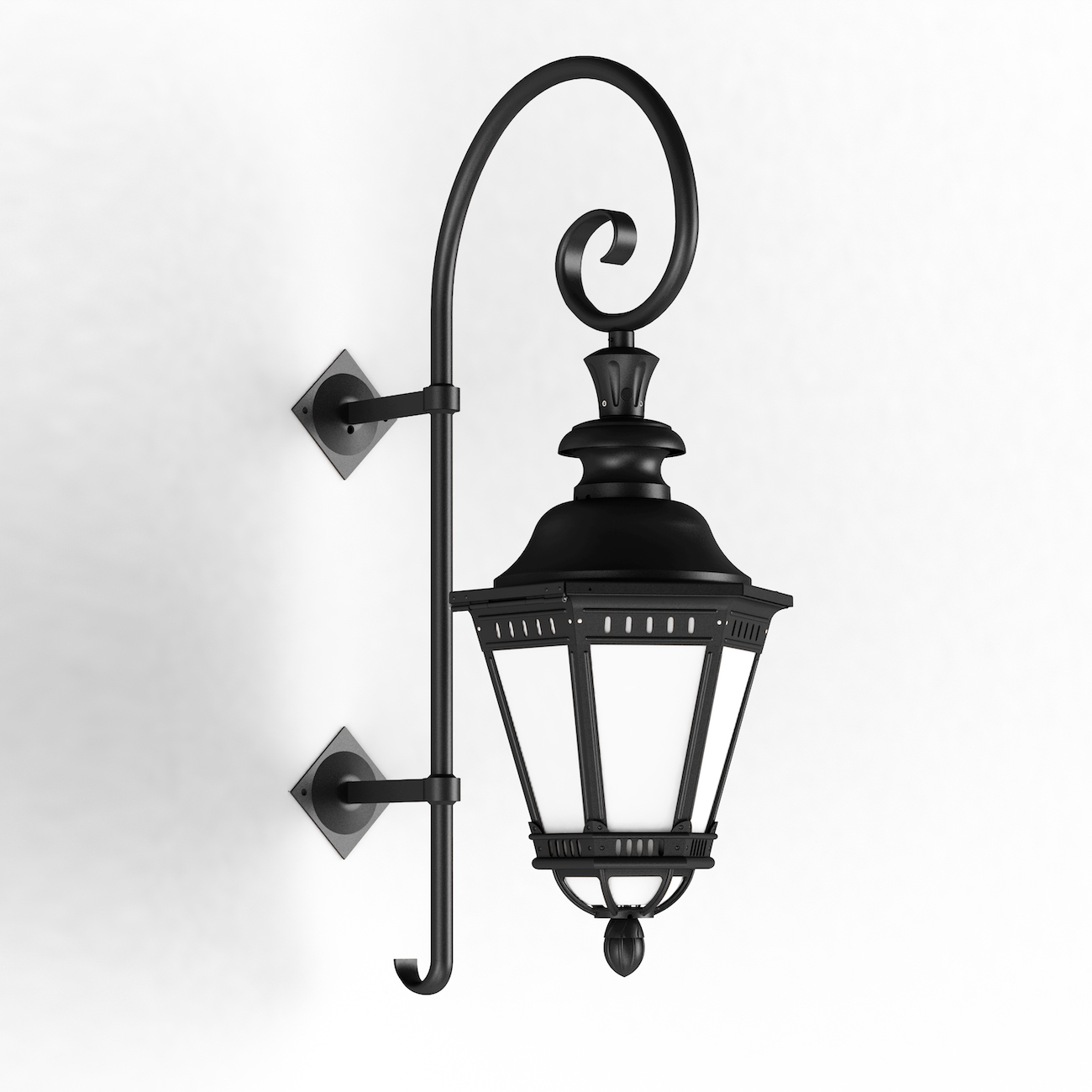 Large Exquisite LED Wall Lantern Citadelle with Crozier