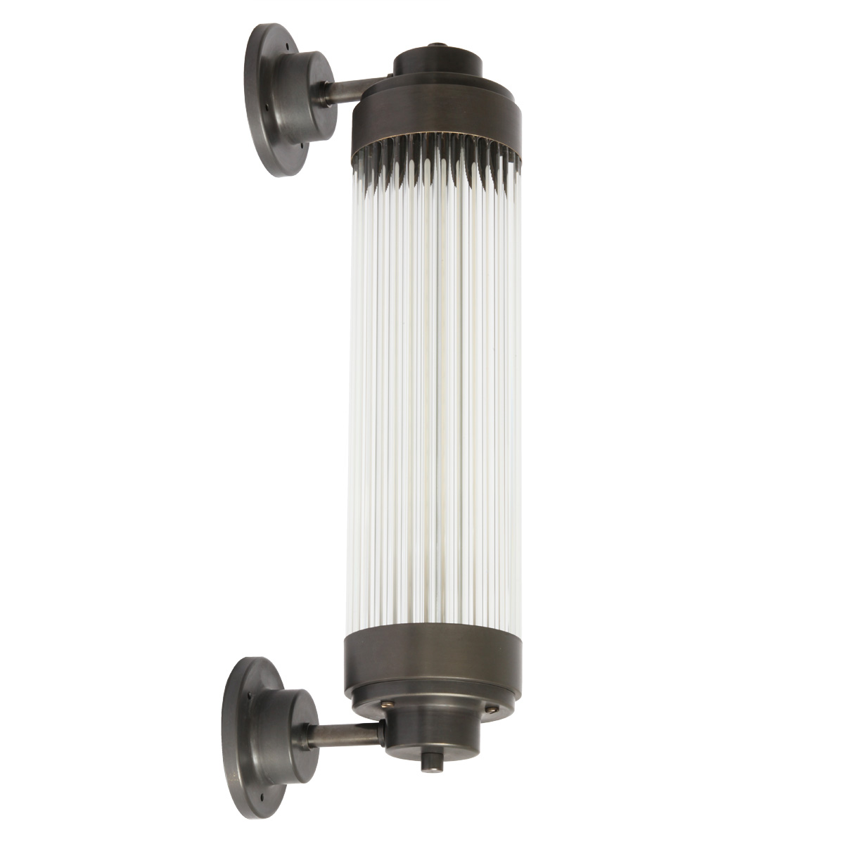 Dimmbare Art déco Außenleuchte mit LED Pillar Offset Dimmbare Art déco Außenleuchte mit LED Pillar Offset