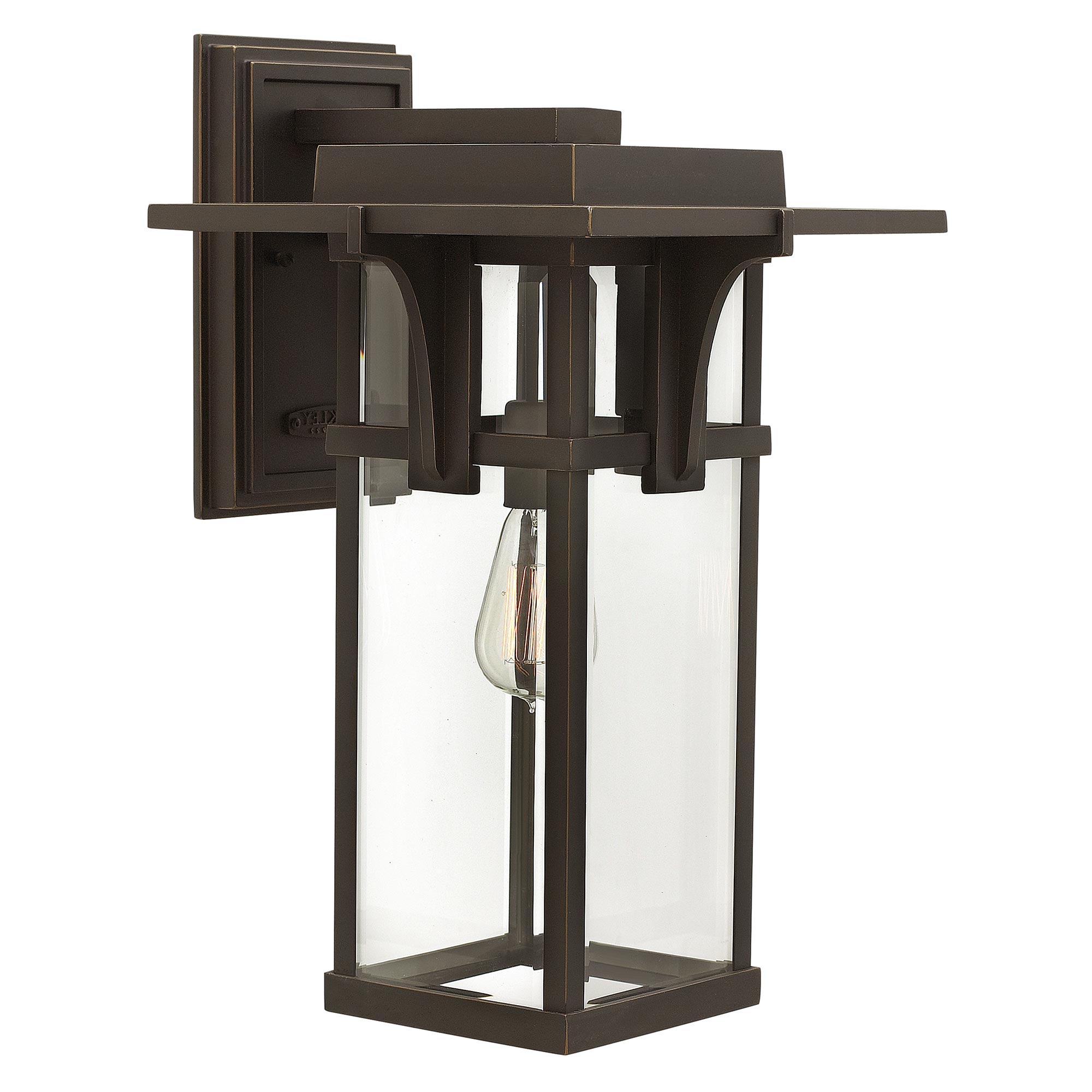 Stylish Large Outdoor Light in Antique Bronze, 47 cm