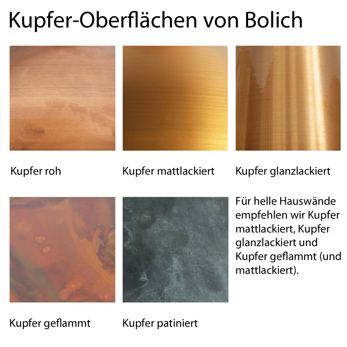 Bild 15: Die Kupfer-Oberflächen von Bolich Landhaus-Außenwandleuchte Bremen Kupfer Patina RO 1500: Die Kupfer-Oberflächen von Bolich