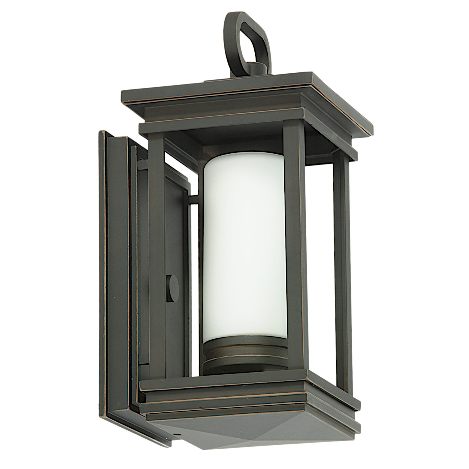 Outdoor Light In Rubbed Bronze With Stylised Candle, 30 cm