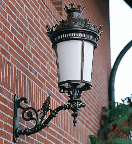 Empire Style Wrought Iron Wall Lantern WL 3410 Empire Style Wrought Iron Wall Lantern WL 3410