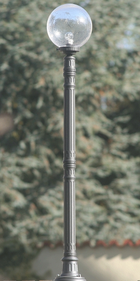 Historical Post Light with Glass Globe Historical Post Light with Glass Globe