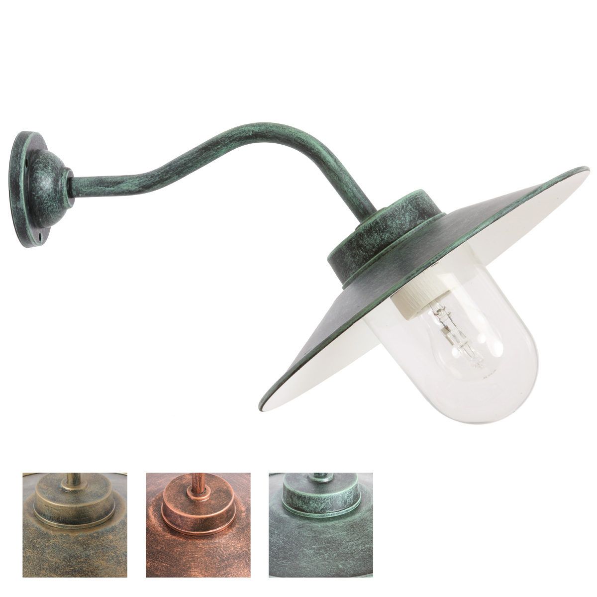 Classical Barn Lamp 38-45 in Antique Colors