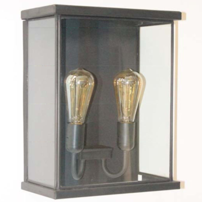 Square Outdoor Brass Light Dinard