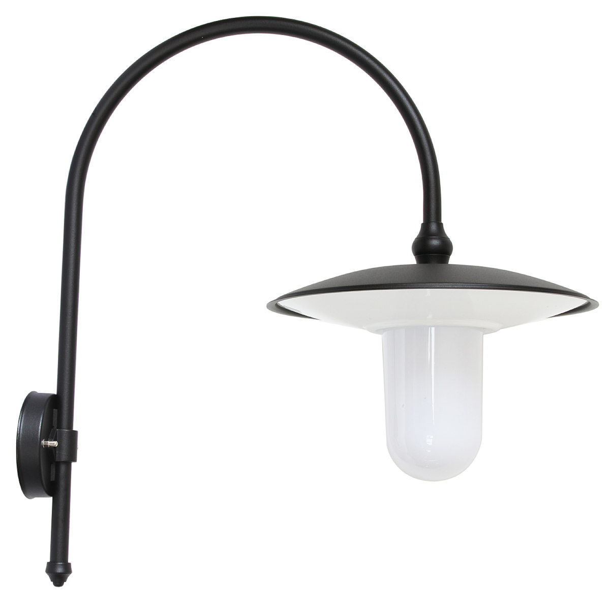 Large Italian Wall Light for Outdoors with Bow-Arm