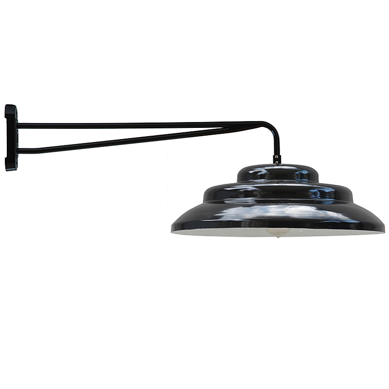 Art déco-Wandleuchte mit flachem dreistufigem Schirm Art déco-Wandleuchte mit flachem dreistufigem Schirm