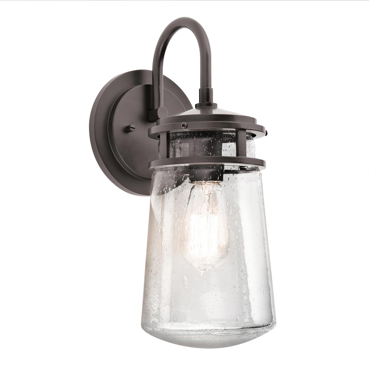Outdoor Wall Light With Bubble Glass, 38 cm