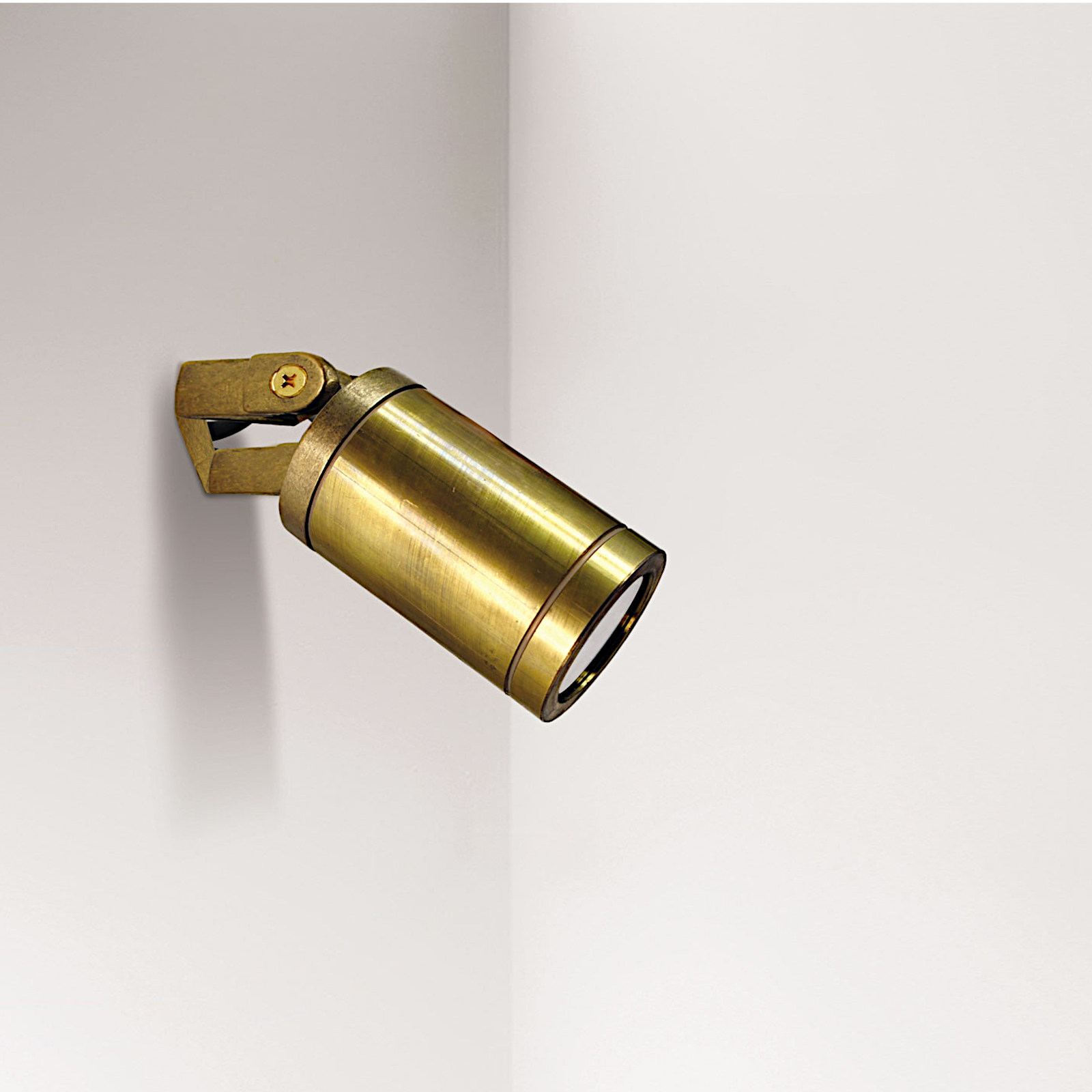 Cylindrical Wall Spot Llight Made of Brass Teres 1