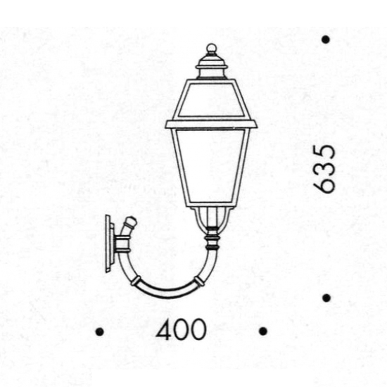 Klassische italienische Wandlampe, Bild 2 Klassische italienische Wandlampe, Bild 2