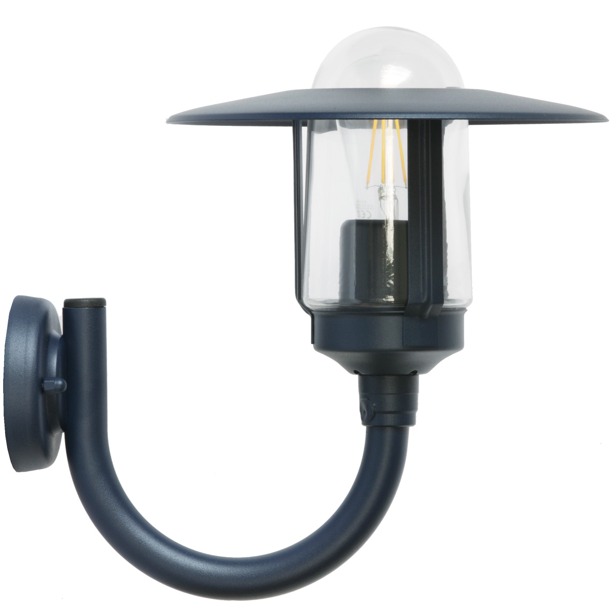 Outdoor Wall Light Newpark with Curved Bracket