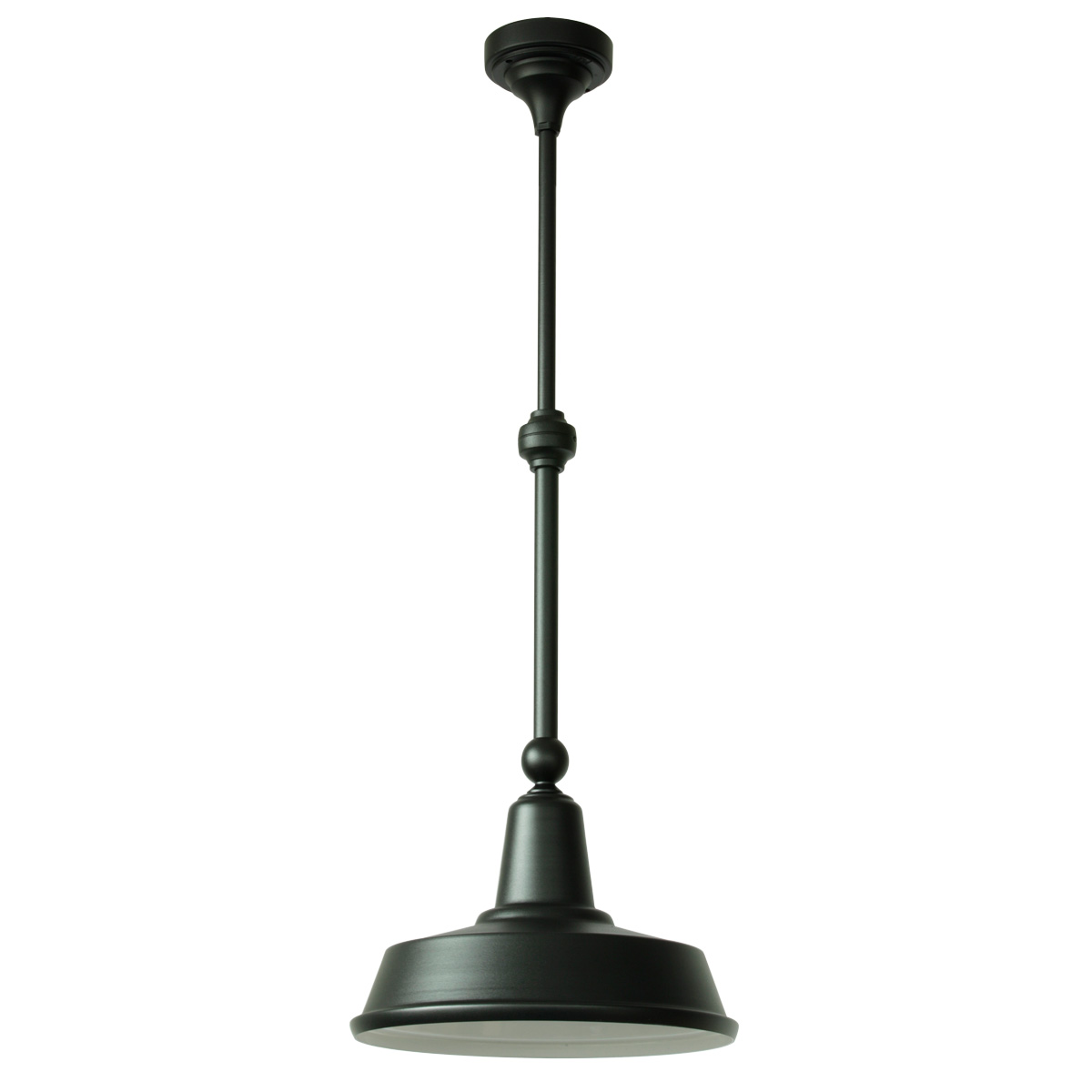 Industrial-style Ceiling Light for Outdoors with Rod Suspension