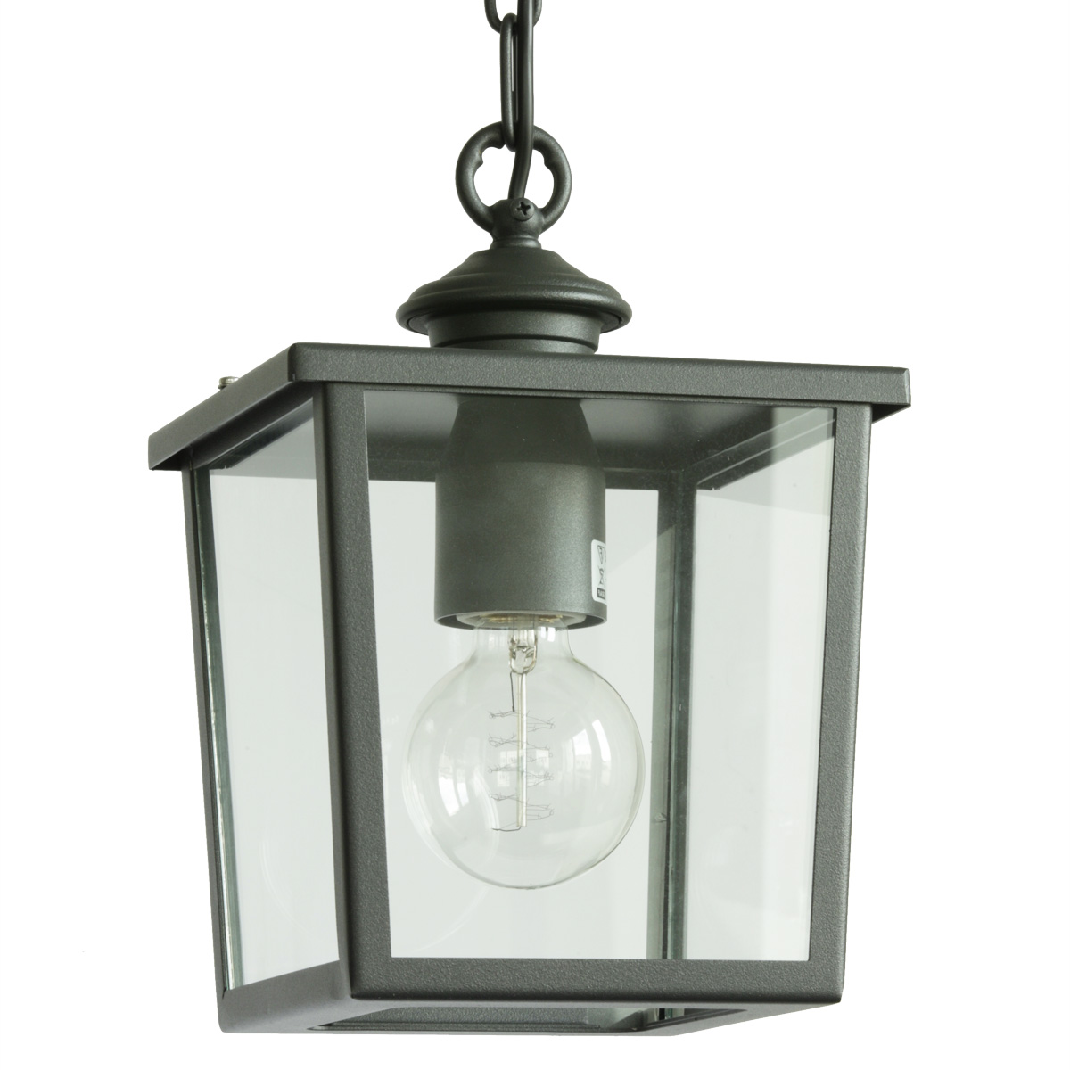 Kleine vierseitige Hängelampe für außen Kleine vierseitige Hängelampe für außen