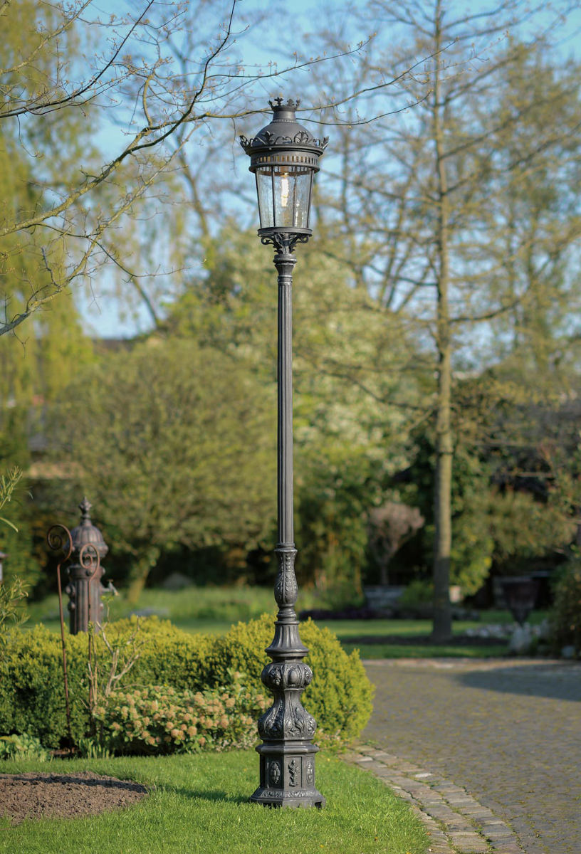 Empire Style Wrought Iron Post Light AL 6563