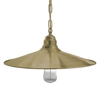 Outdoor pendant light N° 82K made of brass (Ø 41 cm)