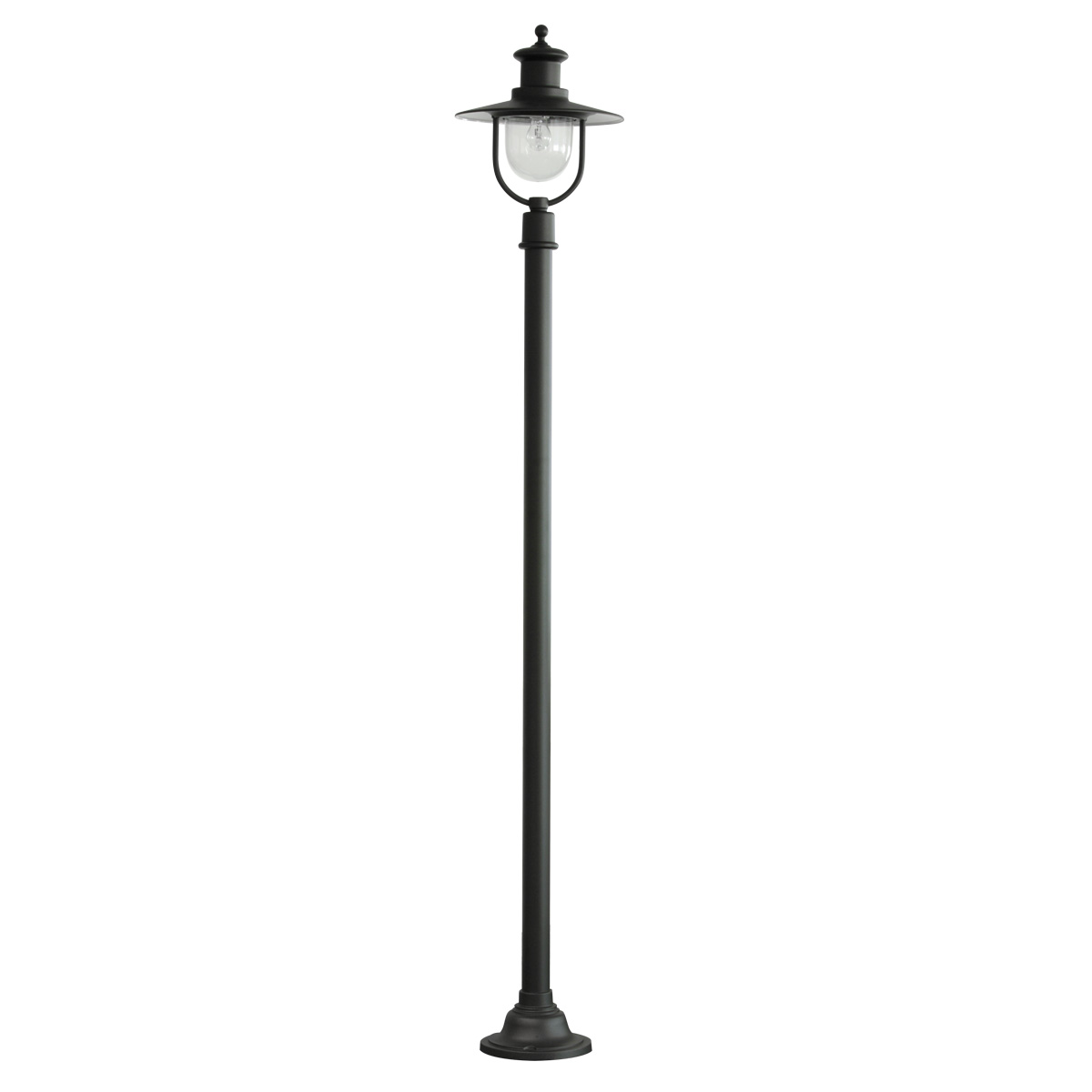 Bild 3: Abbildung in schwarz: Formschöne Industrieleuchte mit schlichtem Mast Formschöne Industrieleuchte mit schlichtem Mast: Abbildung in schwarz: Formschöne Industrieleuchte mit schlichtem Mast