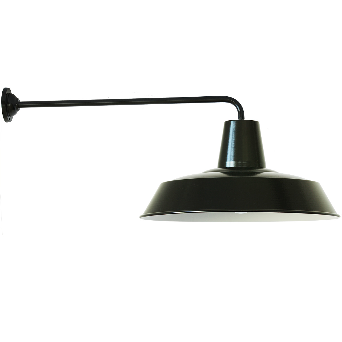 Outdoor wall light, industrial style with long bracket W390L (Ø 49 cm)