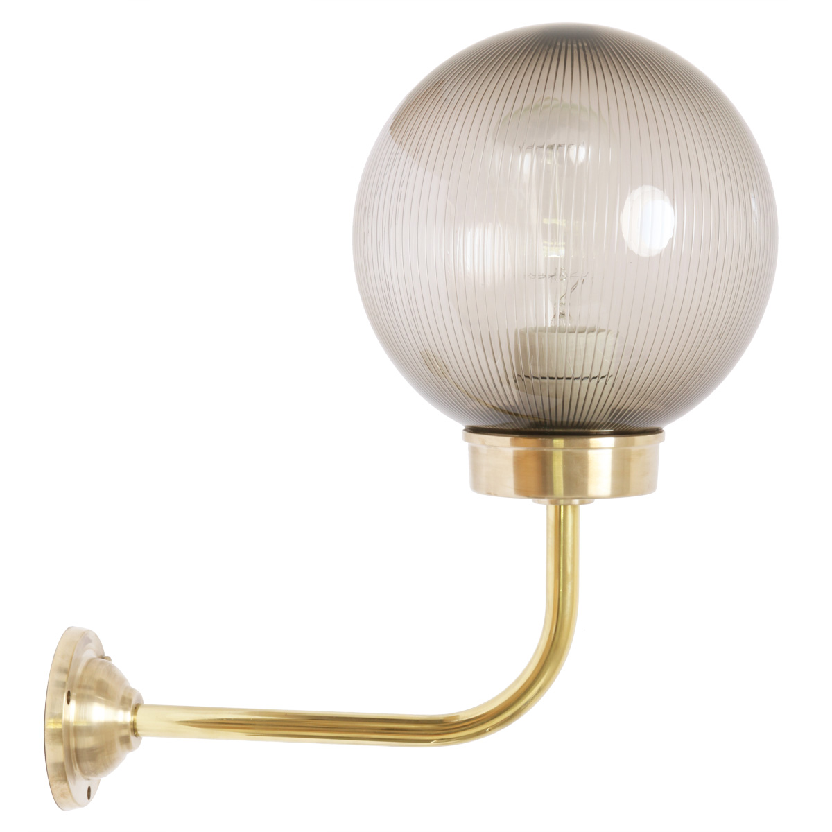 Außenlampe aus Messing mit Acrylkugel 38-90 ORBR/200 Außenlampe aus Messing mit Acrylkugel 38-90 ORBR/200