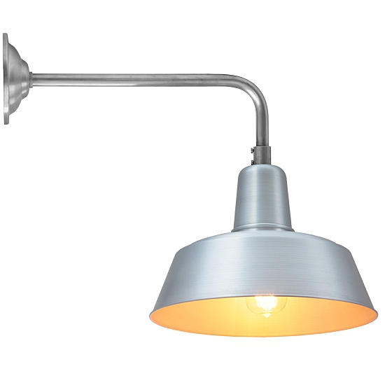 Classic Factory Outdoor Sconce Berlin RO 130 With Glass: Klassische Fabrik-Wandleuchte Berlin RO 130, ohne Glas