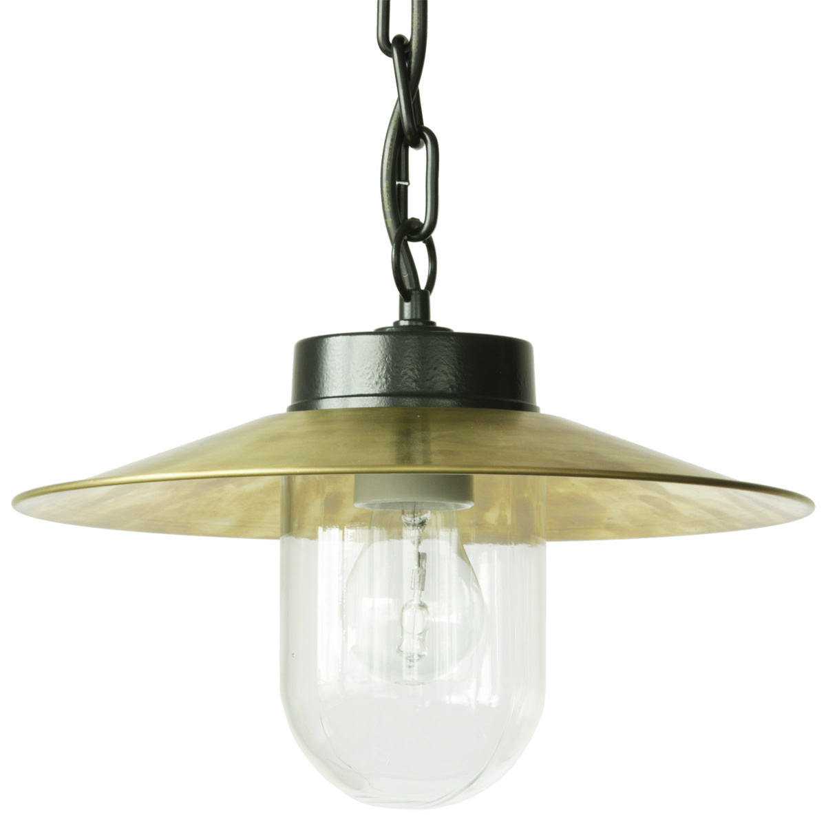 Pendelleuchte mit Messingschirm und Kette 38 Z-BR Pendelleuchte mit Messingschirm und Kette 38 Z-BR