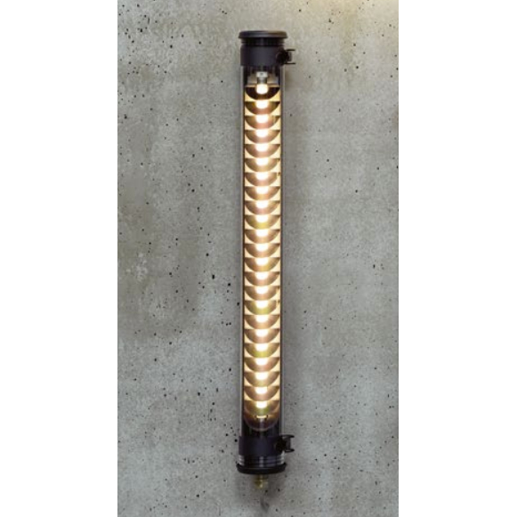 Modern wall light ELGAR COAL with lamella reflektor  (70 / 100 cm)