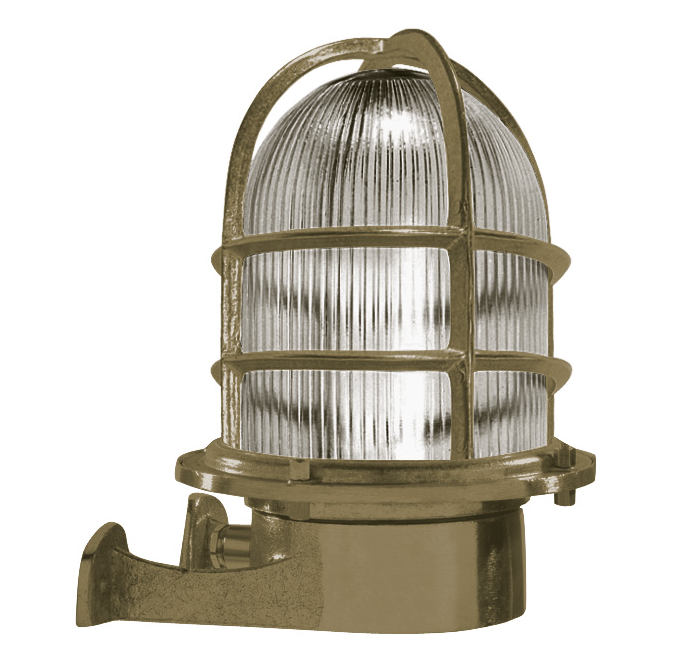 Brass wall light N° 21, maritime style