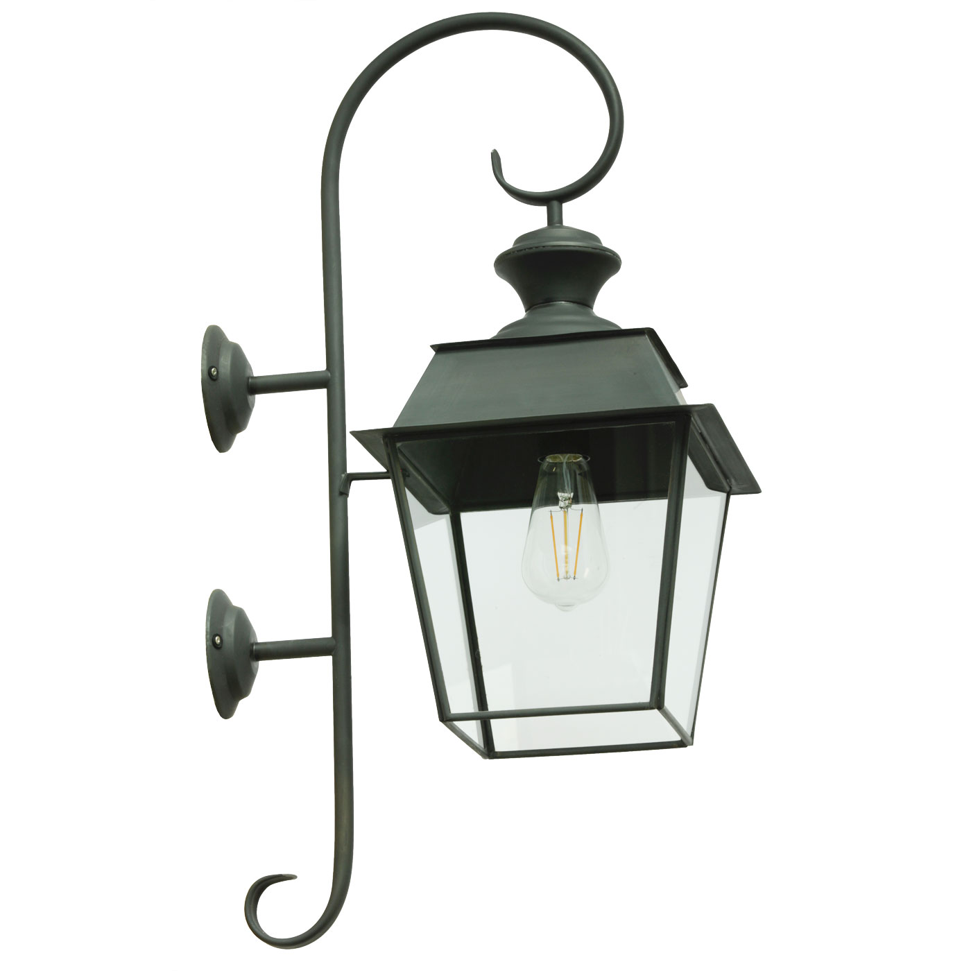Classic Wall Lantern with Crozier Applique Sceau