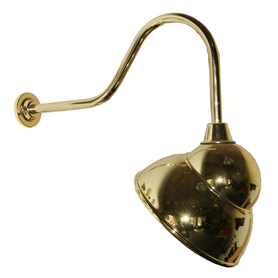 Bild 2: Messing-Wandleuchte zur Schildbeleuchtung Nova in Messing Natur Messing-Wandleuchte zur Schildbeleuchtung Nova, IP65: Messing-Wandleuchte zur Schildbeleuchtung Nova in Messing Natur